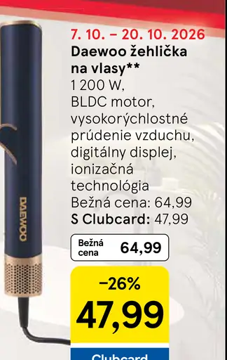 Daewoo žehlička na vlasy