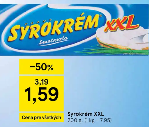 Syrokrem XXL smotánela
