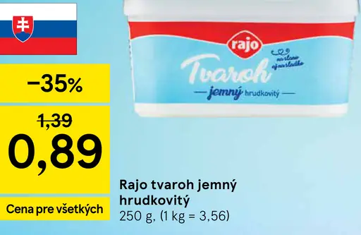 Rajo Tvaroh jemný hrudkovitý