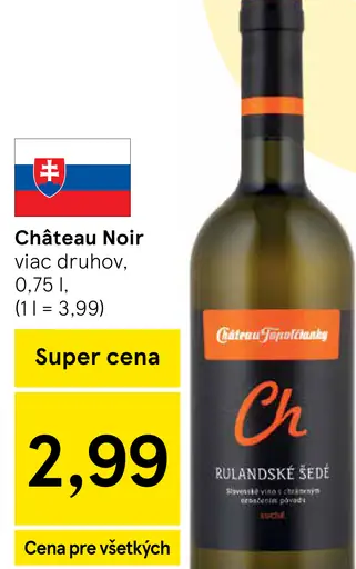 Chateau Noir víno
