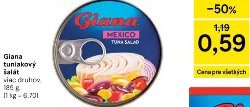 Giana tuniakový šalát