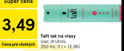 Taft lak na vlasy