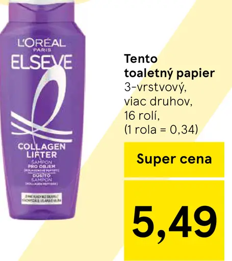 Elseve šampón na vlasy