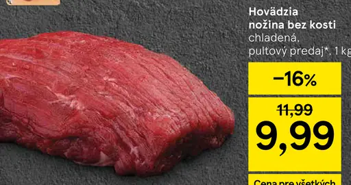 Tesco hovädzí rump steak