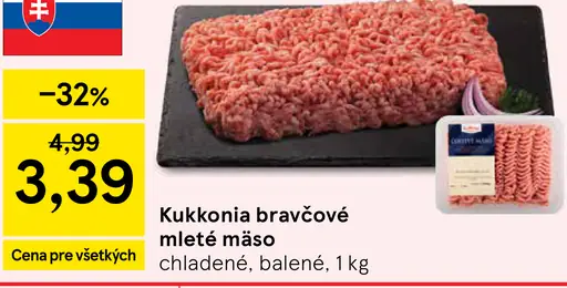 Kukkonia bravčové mleté mäso