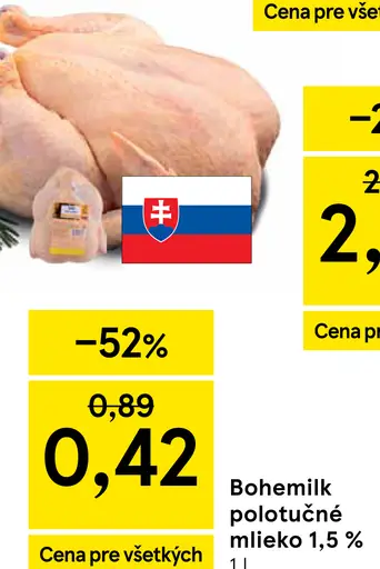 Bohemilk Trvanlivé mlieko 1,5 %