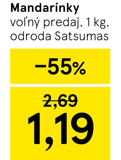 Mandarínky Satsumas