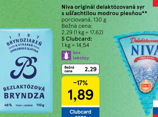 Bryndziaren a syráreň Zvolenská Slatina bezlaktózová bryndza