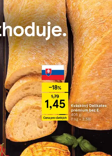 Kváskový Delikates prémiový bez éčok