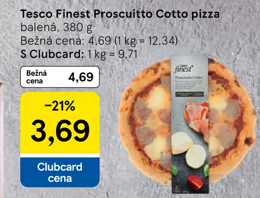 Tesco Finest prosciutto cotto pizza