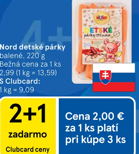 Nord Detské párky