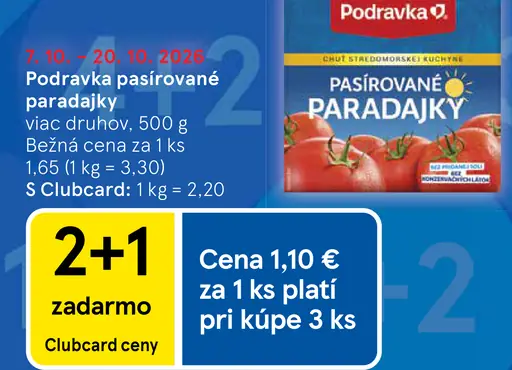 Podravka Pasírované paradajky
