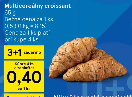 Multicereálny croissant
