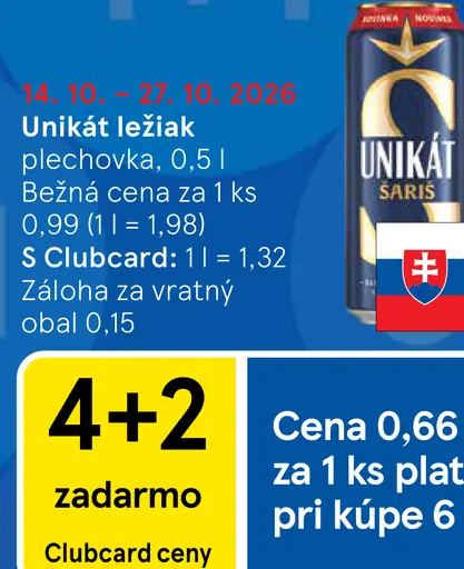 Unikát ležiak plechovka