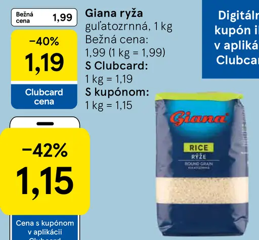 Giana Guľatozrnná ryža