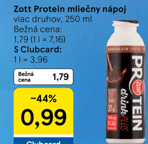 Zott Protein mliečny nápoj, viac druhov