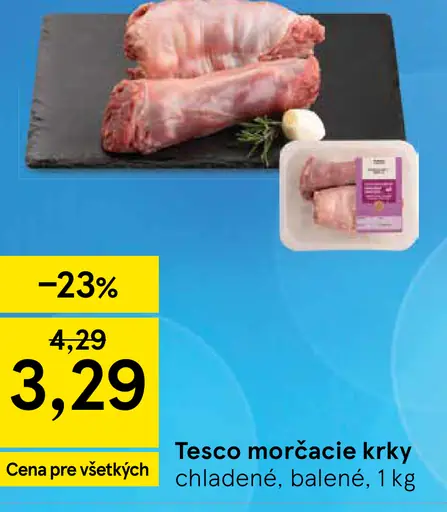 Tesco morčacie krky