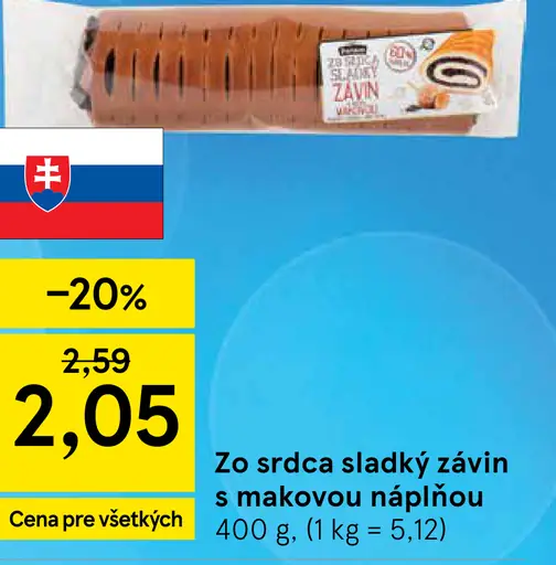 Zo srdca sladký závin s makovou náplňou