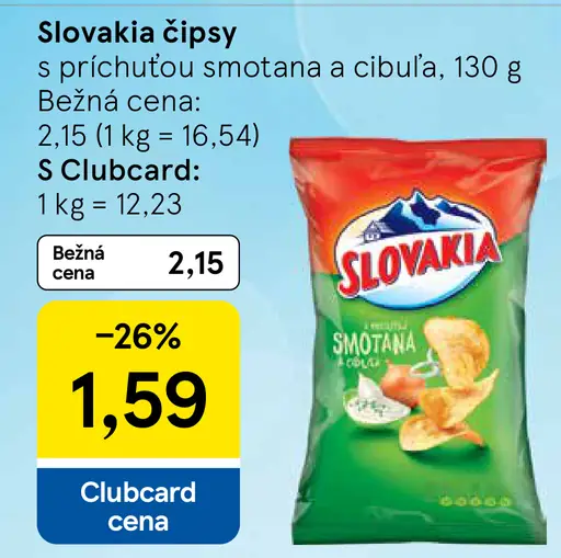 Slovakia Chips S príchuťou smotana a cibuľa