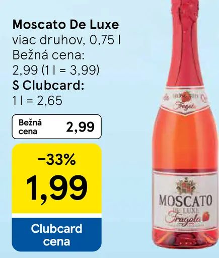 Moscato de Luxe šumivé víno