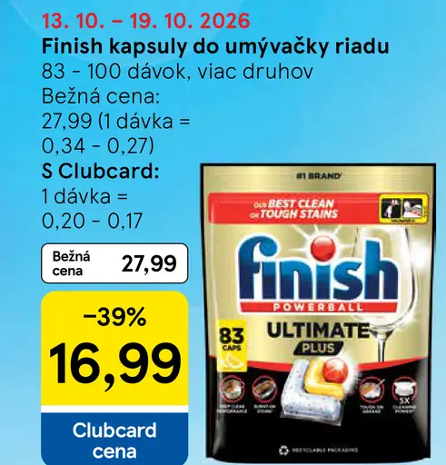 Finish Kapsuly do umývačky riadu