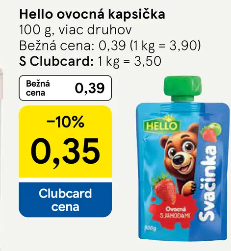 Hello ovocná kapsička