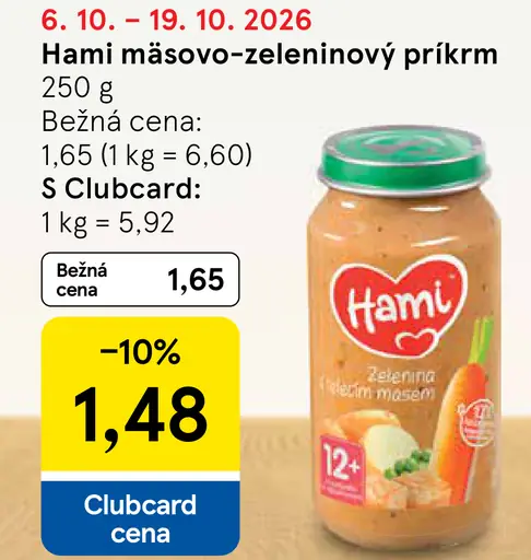 Hami mäsovo-zeleninový príkrm