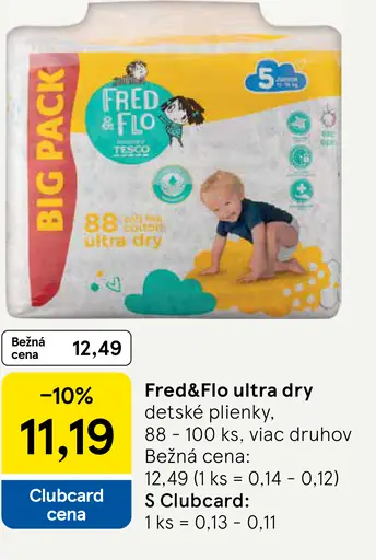 Fred&Flo ultra dry detské plienky