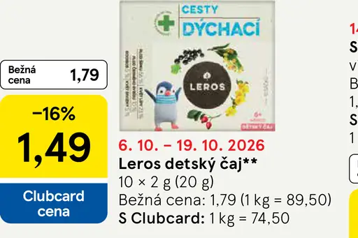 Leros detský čaj
