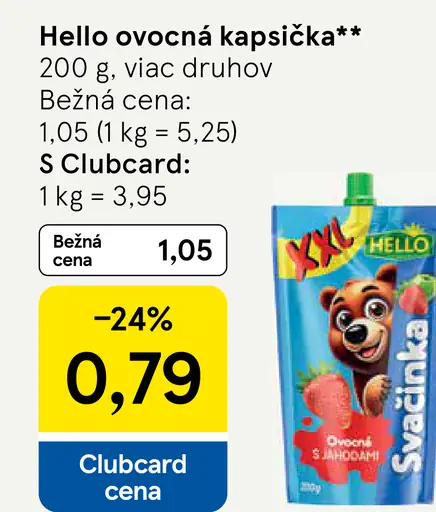 Hello ovocná kapsička