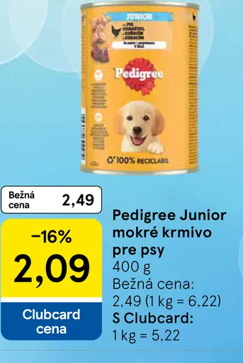 Pedigree Junior mokré krmivo pre psy