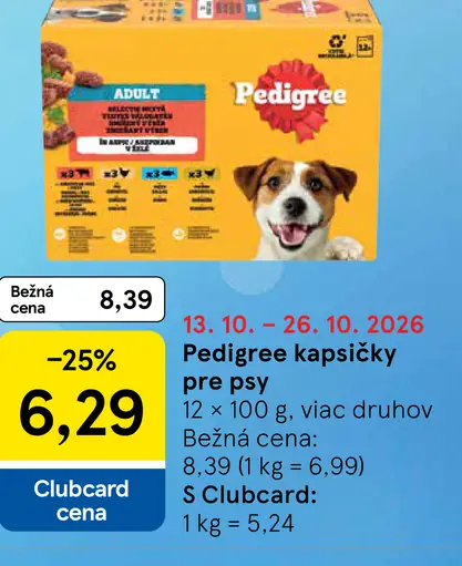 Pedigree kapsičky pre psy