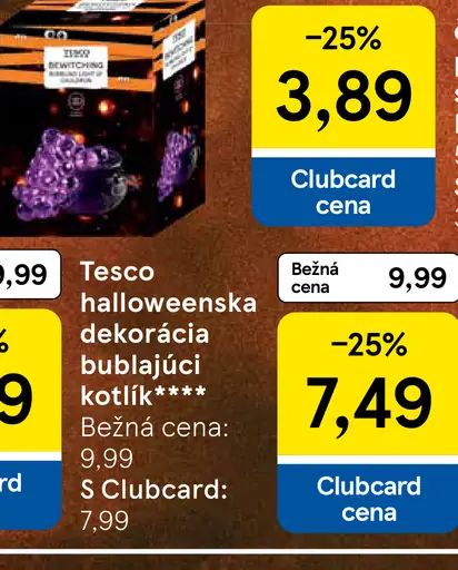 Tesco halloweenska dekorácia blúdiaci kotlík