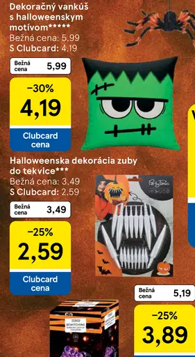 Halloweenska dekorácia zuby do tekvice