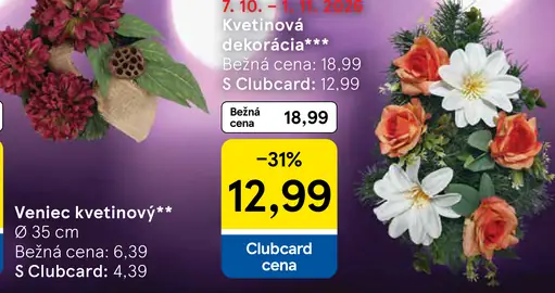 Kvetinová dekorácia