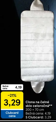 Celoročná clona na čelné sklo