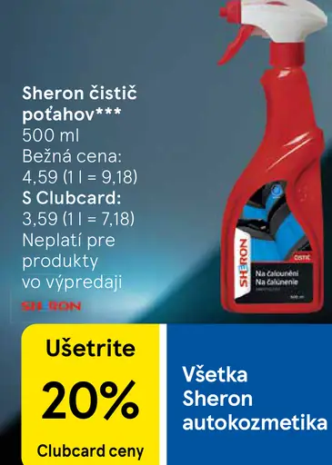 Sheron čistič poťahov
