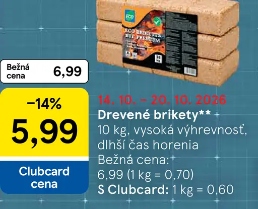 Drevené brikety s vysokou výhrevnosťou