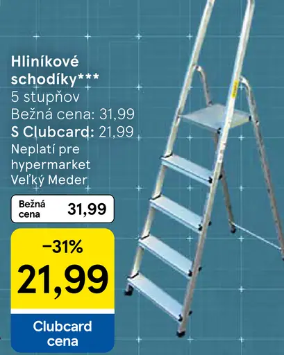 Hliníkové schodíky