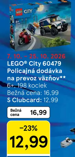 LEGO City 60479 Políciina dodávka na prevoz väzňov