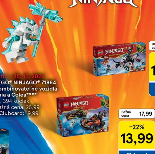LEGO NINJAGO 71864 Kombinovateľné vozidlá Kaia a Colea