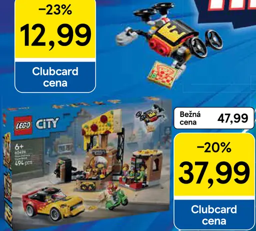 LEGO City 60496 Donáška pizze s vozidlami