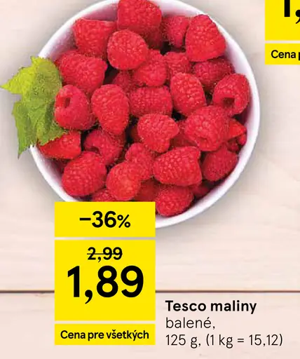 Tesco maliny