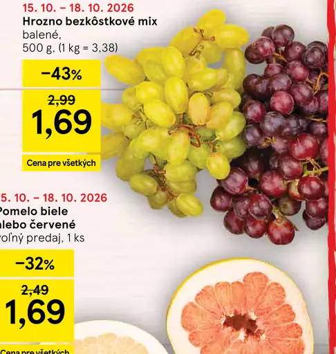 Hrozno bezkôstkové mix