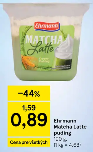 Ehrmann Matcha Latte pudding