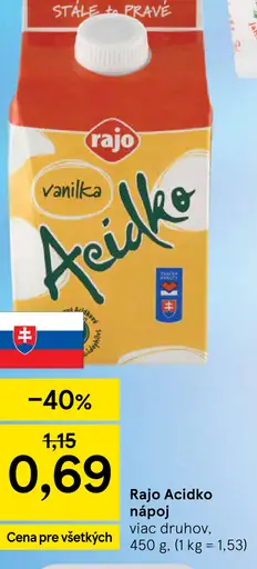 Rajo Acidko nápoj