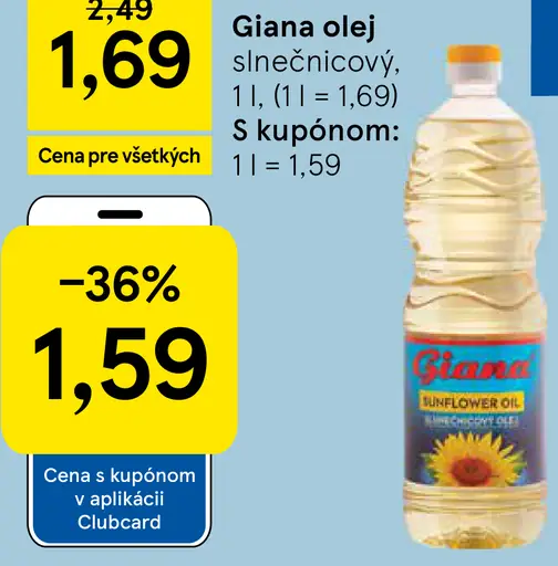 Giana olej slnečnicový