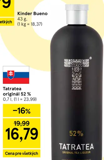 Tatratea originál 52 %
