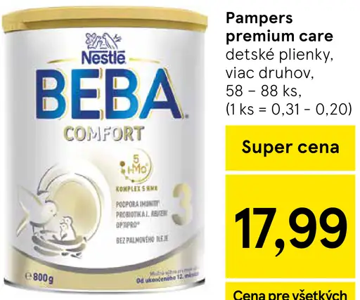 Nestlé Beba dojčenské mlieko