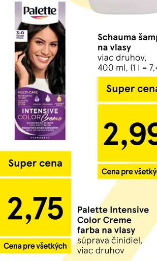 Palette Intensive Color Creme farba na vlasy nugát 6-65
